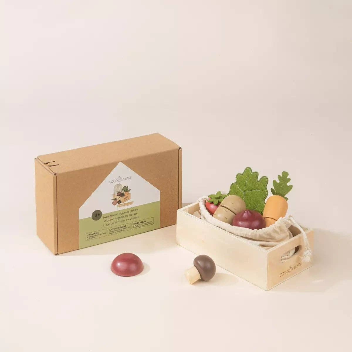 Coco Village - Wooden Vegetables Playset - Baby Dill