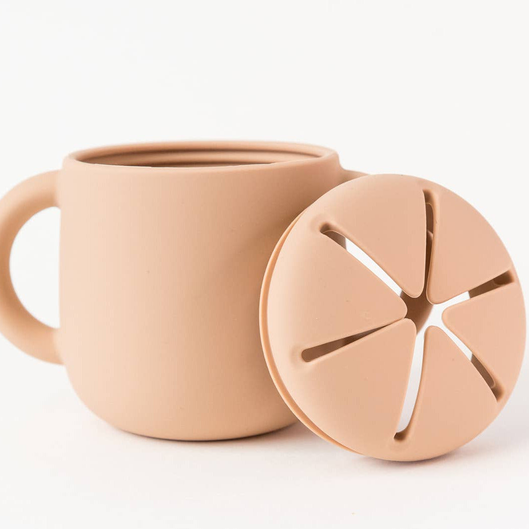 Silicone Snack Cup with Lid - Baby Dill