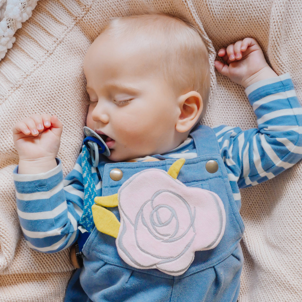Scrunchies Flower Rose with Crinkle - Baby Dill