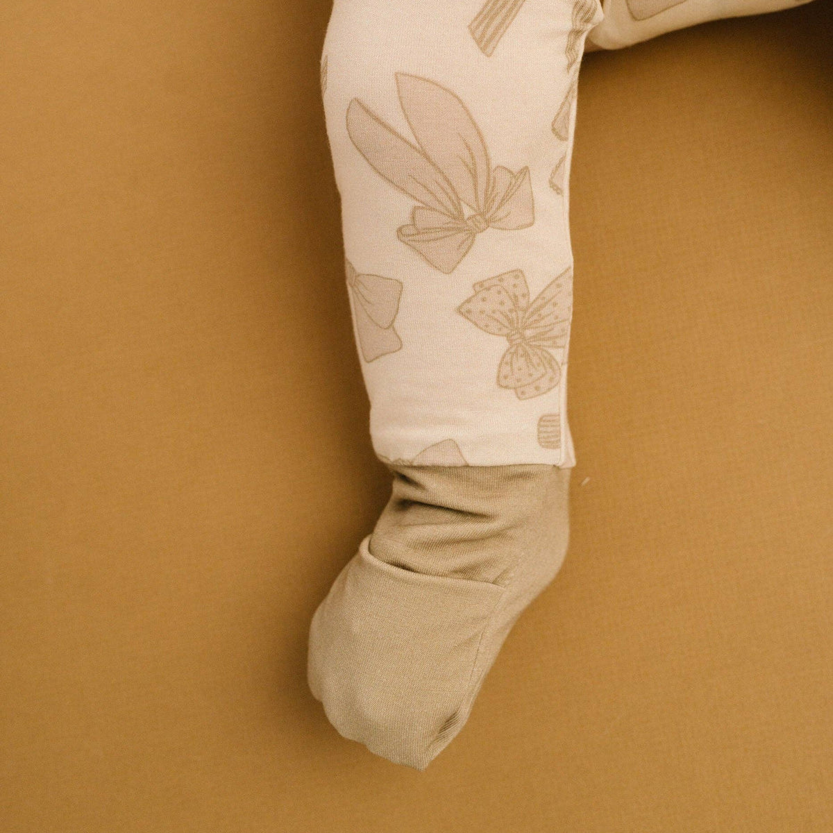 Neutral Bows Double Zip Bamboo Sleeper