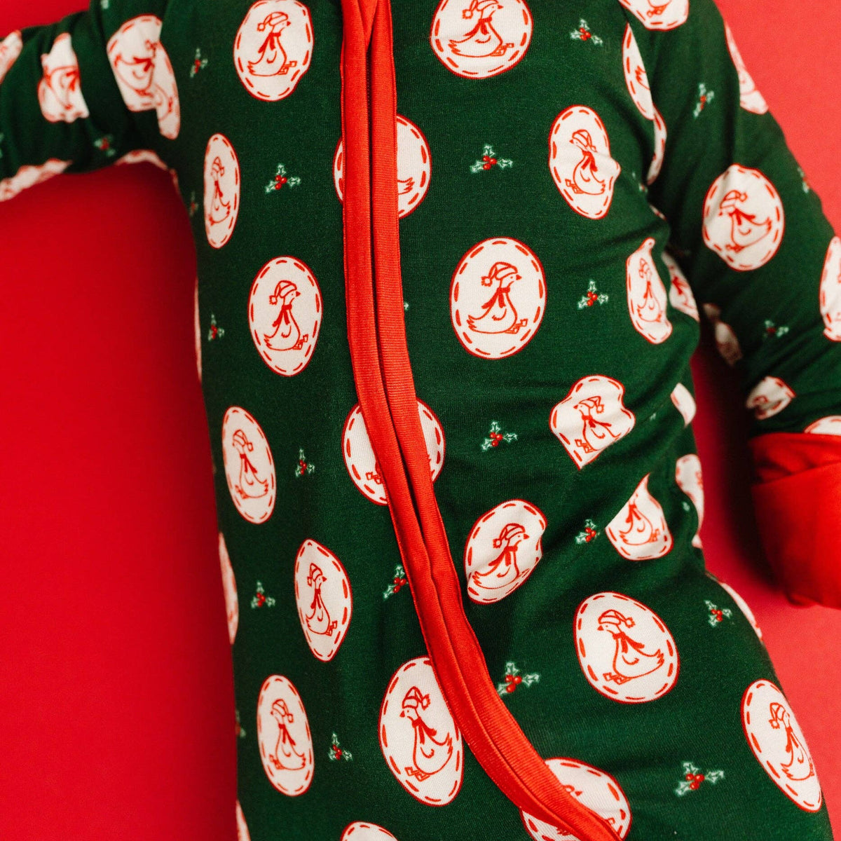 Christmas Goose Double Zip Bamboo Sleeper