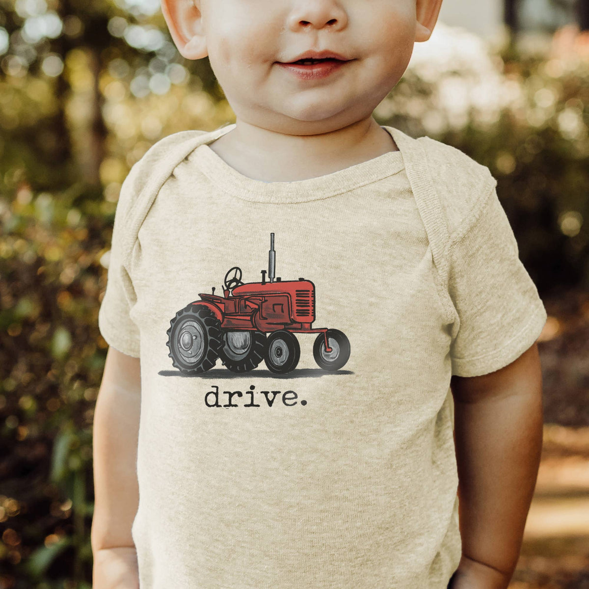 Barefoot Baby - Drive Tractor Country Western Farm Baby Boy Summer Clothes - Baby Dill