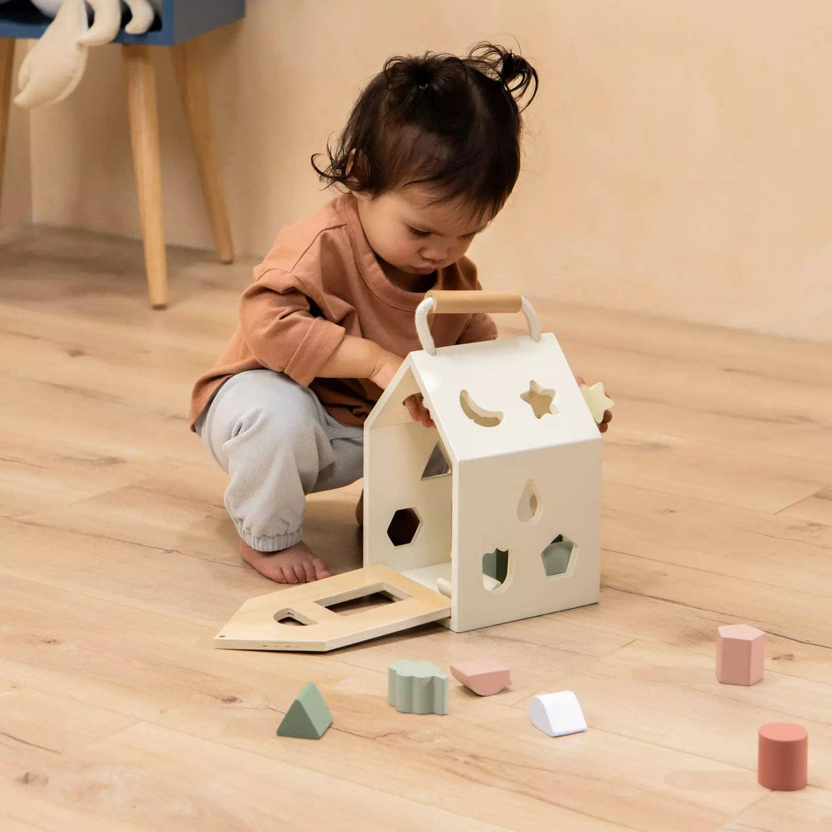 Coco Village - Wooden Shapes Sorting House - Baby Dill