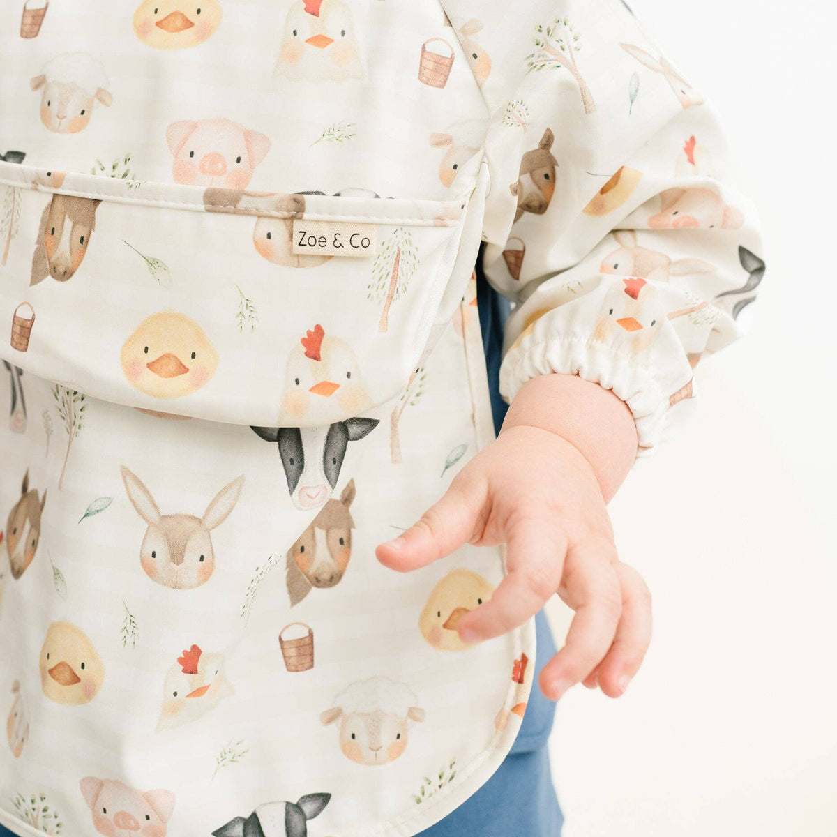 Farm Friends Long Sleeve Bib