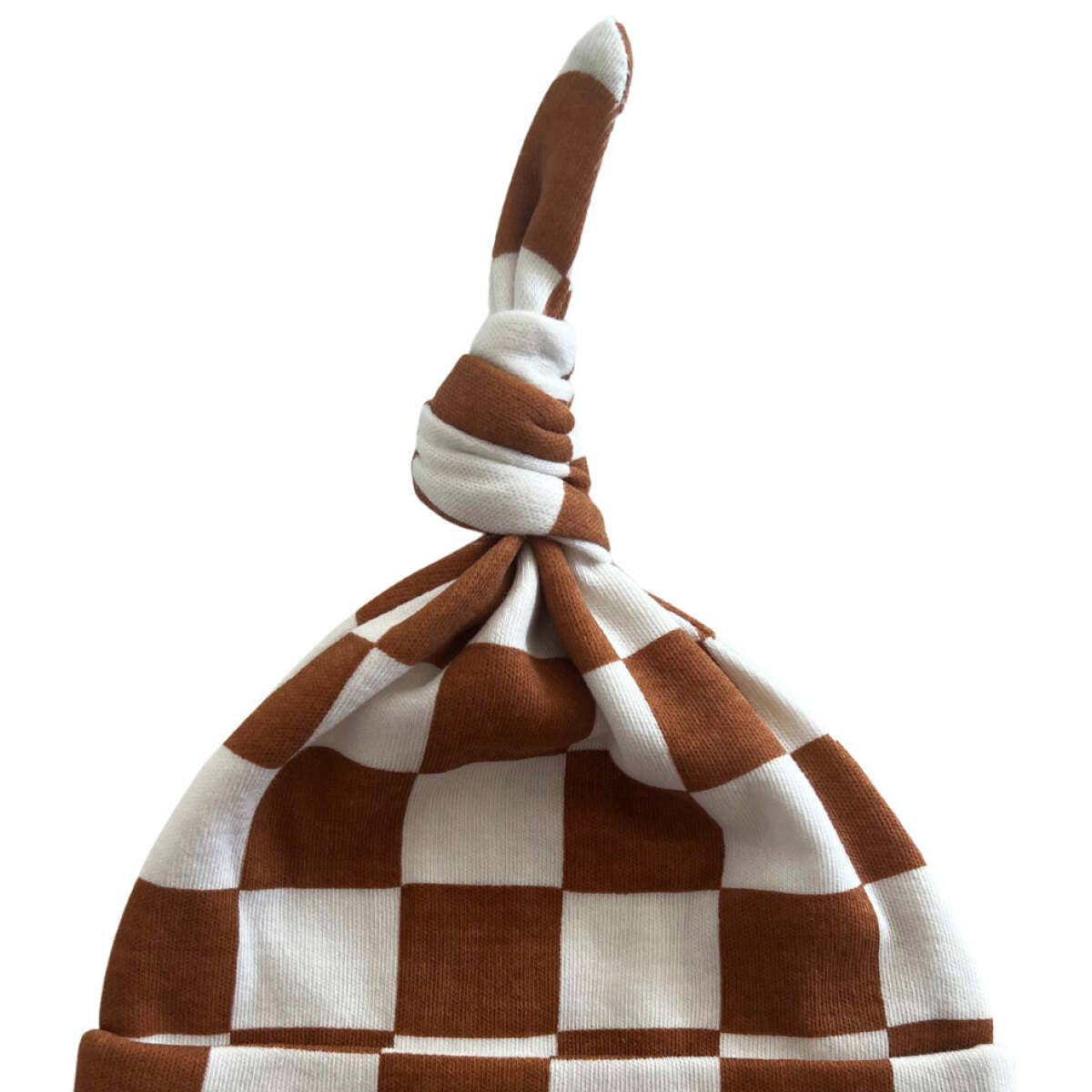 Stracciatella Checkerboard Organic Beanie - Baby Dill