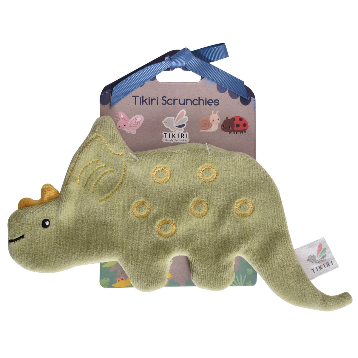 Triceratops Organic Fabric with Crinkle