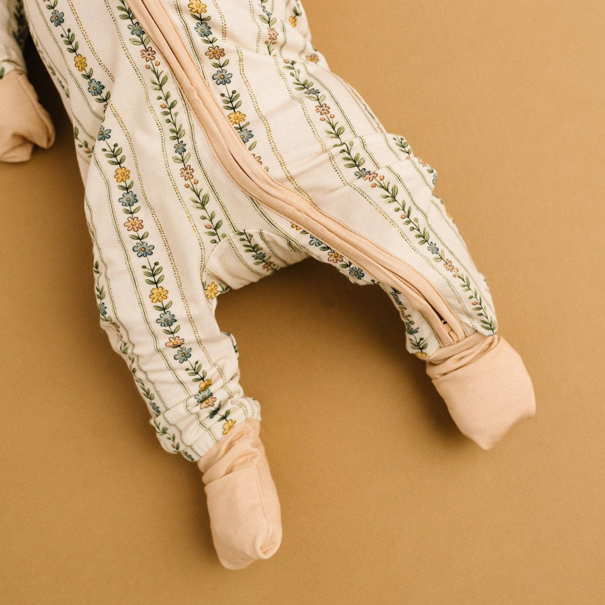 Little One Shop - Dainty Daisy Bamboo Sleeper - Baby Dill