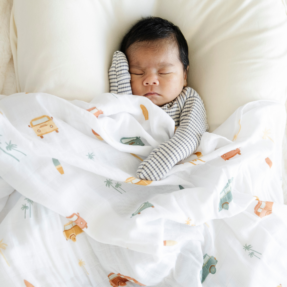 Bamboo Muslin Rayon Swaddle - Baby Dill