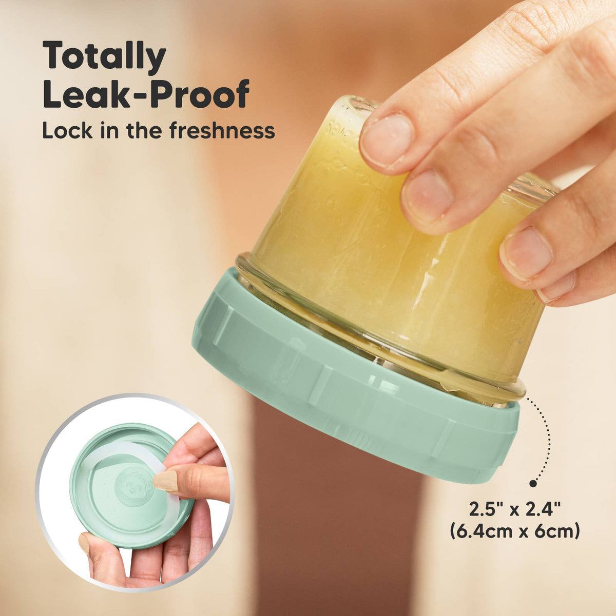 12pk Prep Baby Food Storage Containers, Leak-Proof Food Jars