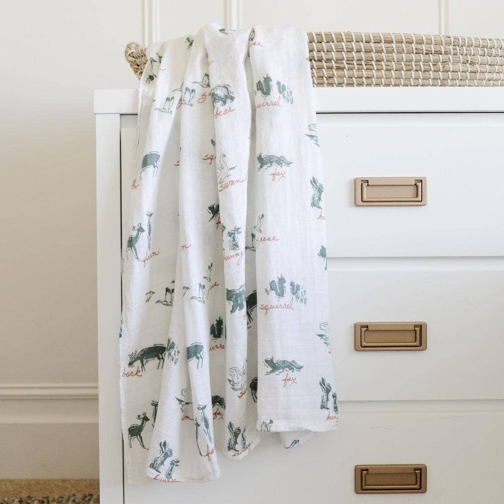 Bamboo Muslin Rayon Swaddle - Baby Dill