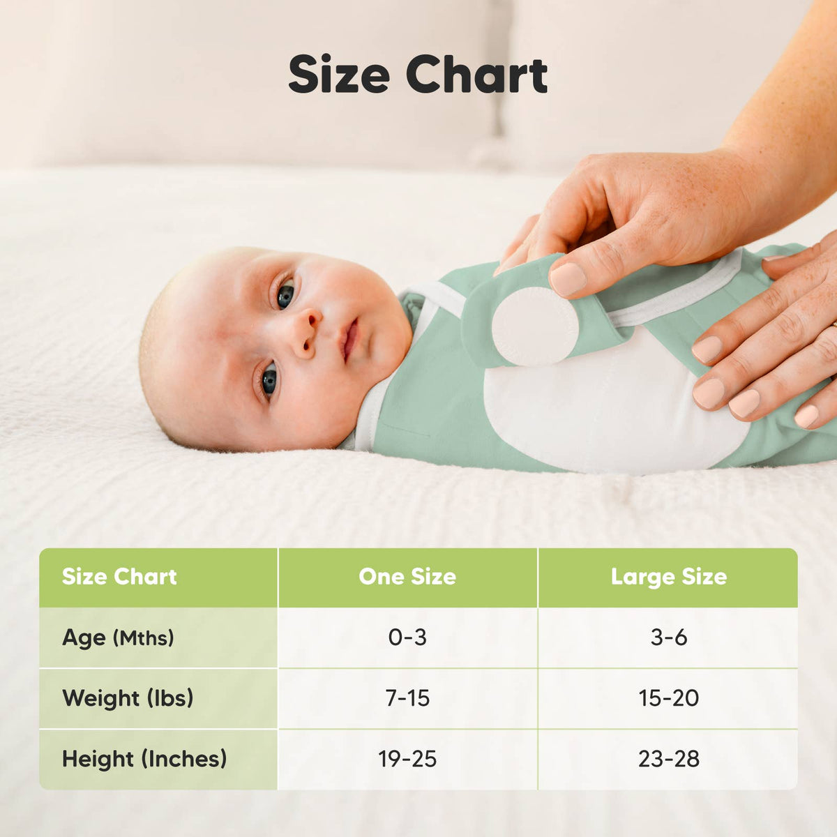 3pk Soothe Zippy Baby Swaddles 0-6 Months Newborn Sleep Sack