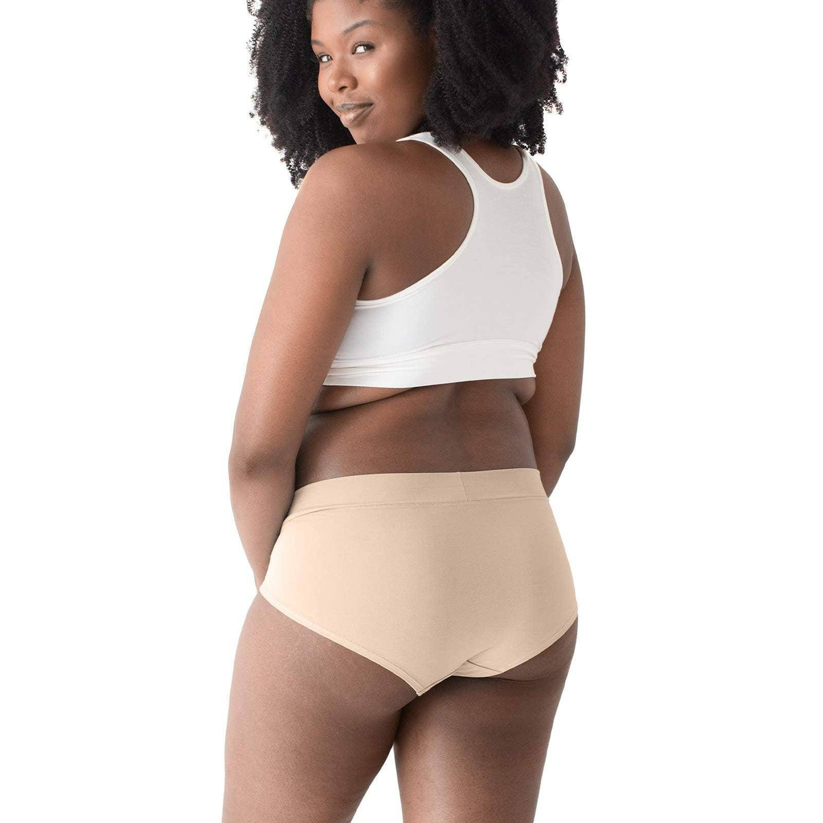 Bamboo Maternity &amp; Postpartum Panties - 2 Pack black &amp; beige