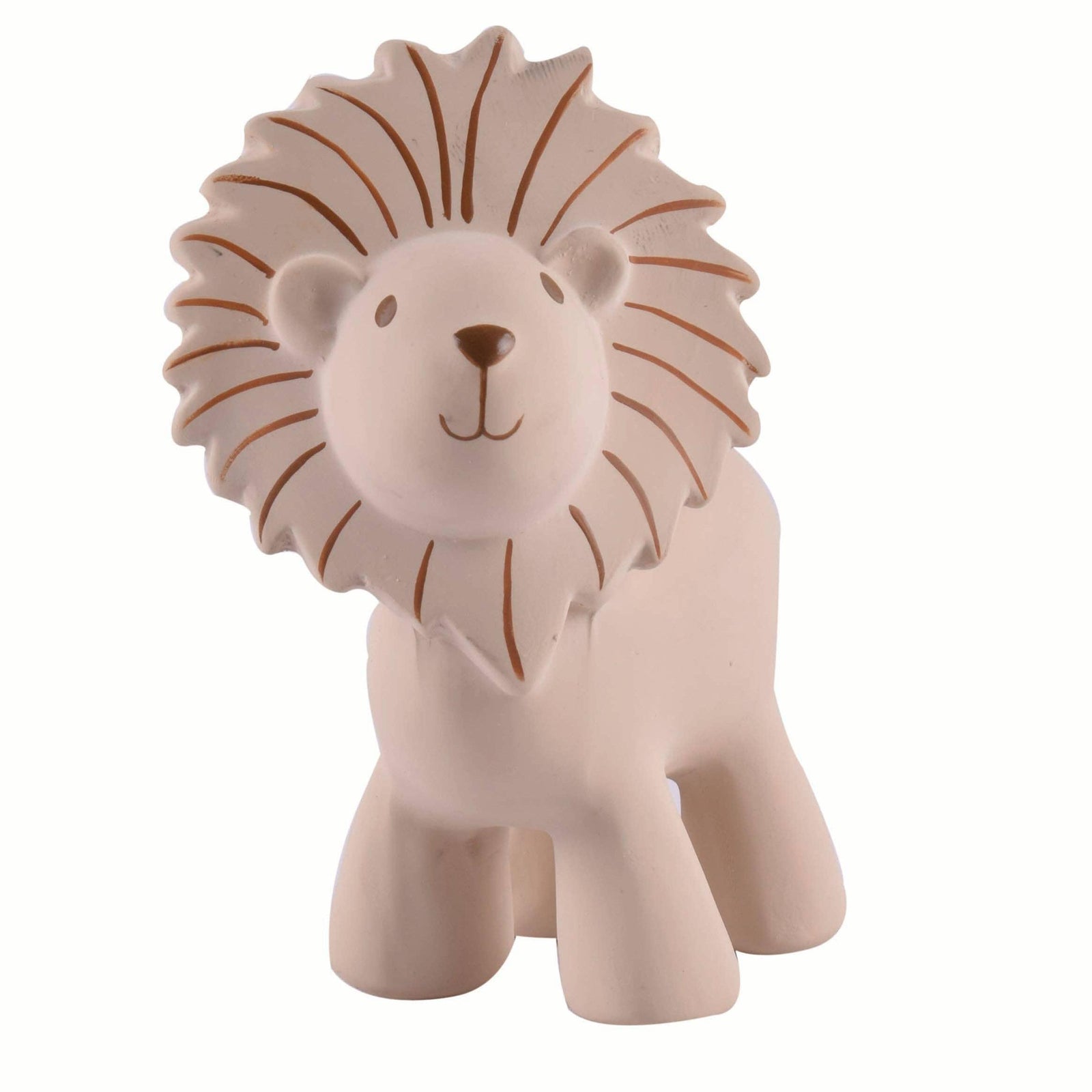 Lion Natural Organic Rubber Rattle, Teether & Bath Toy - Baby Dill