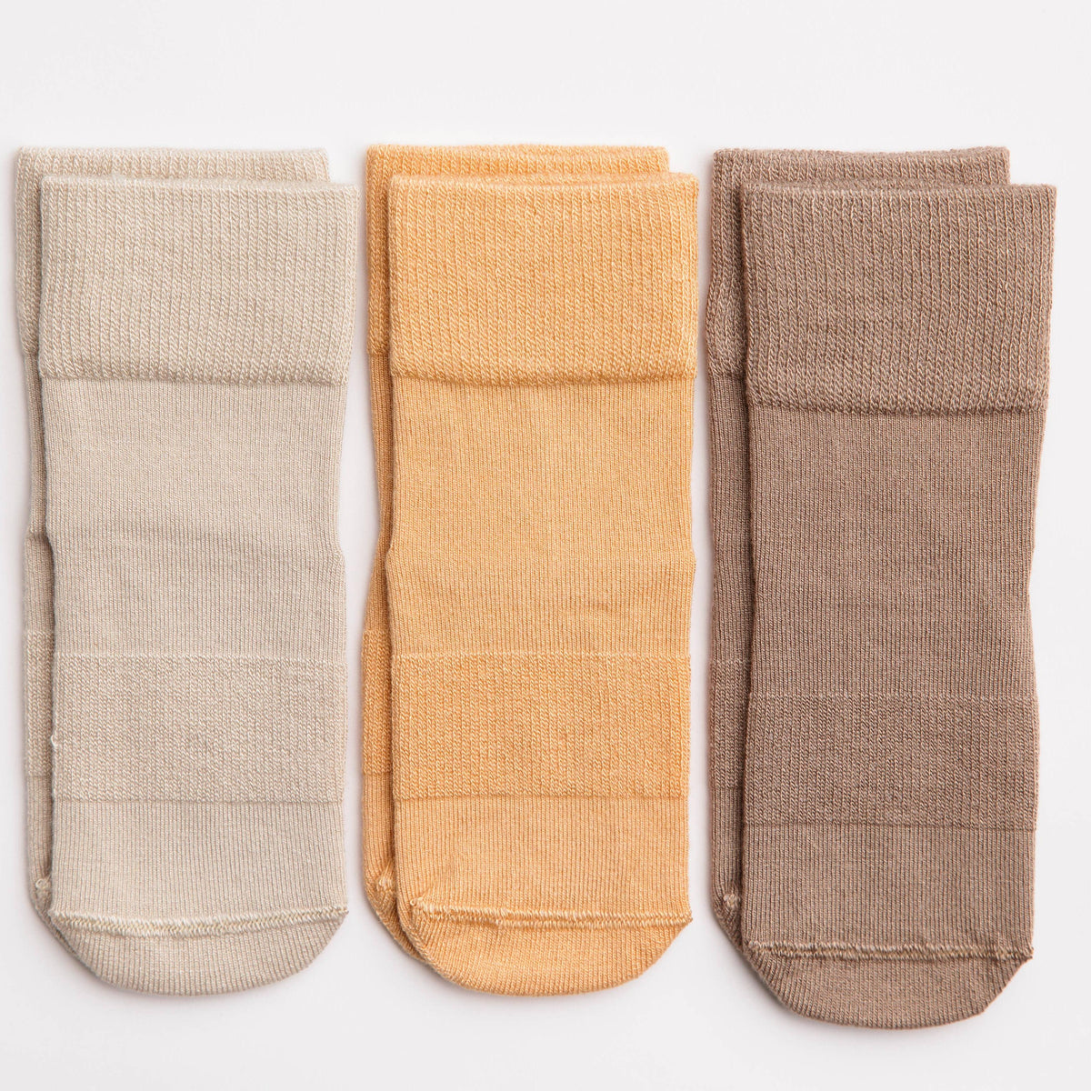 Caramel Non-Slip Baby Socks Toffee, Butterscotch, Coffee