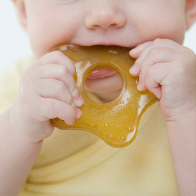Natural Rubber Starfish Teether