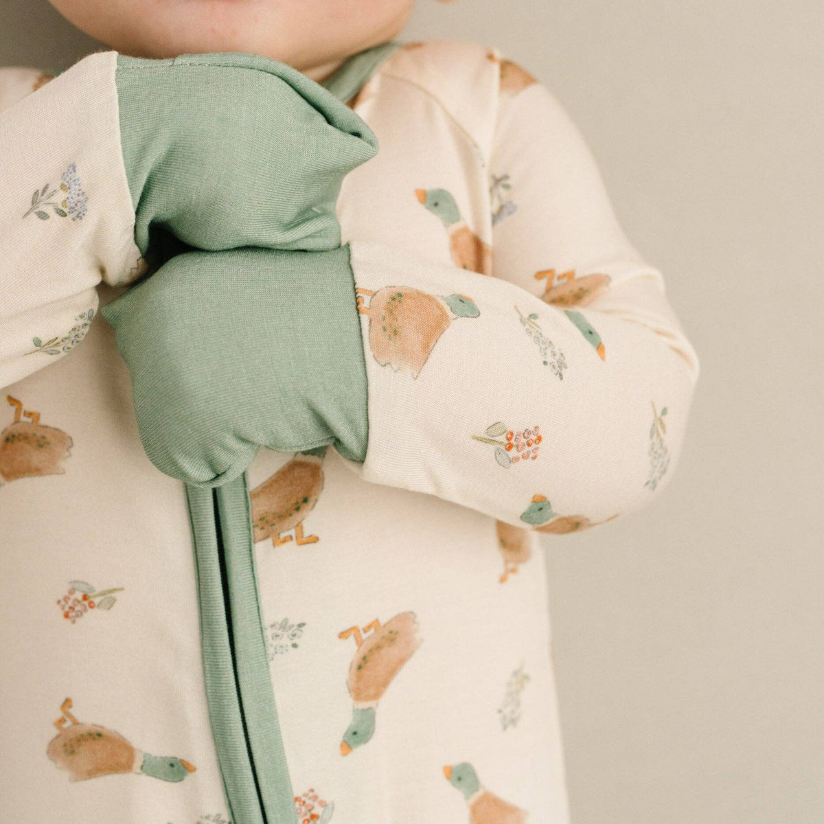 Little Mallard Duck Double Zip Bamboo Sleeper