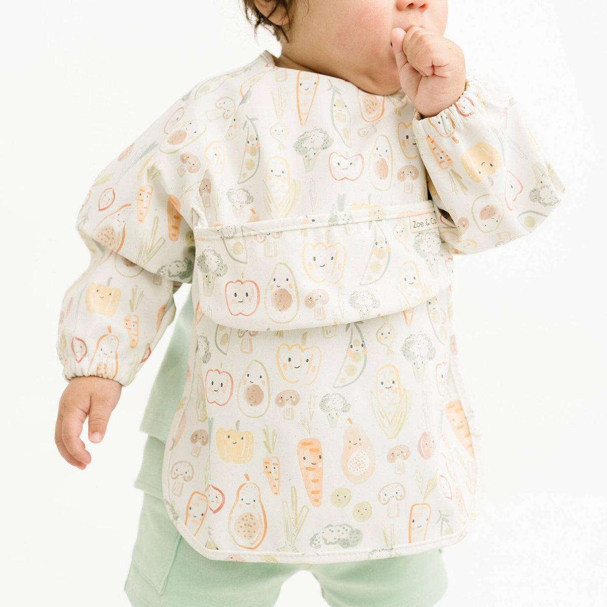 Little One Shop - Veggie Friends Bib - Baby Dill