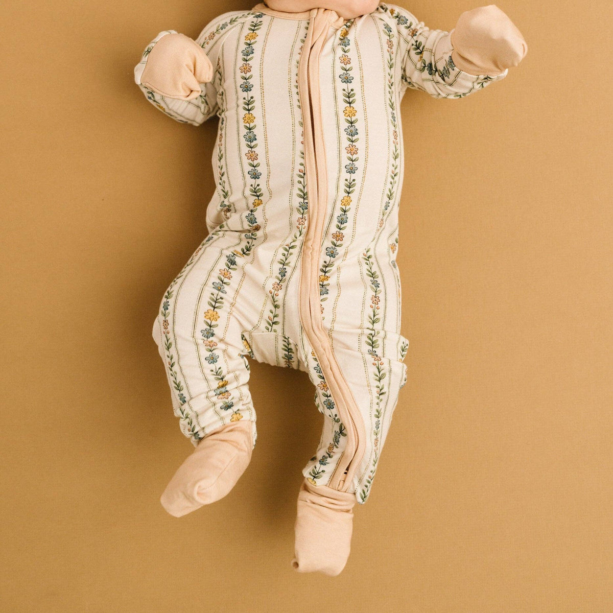 Little One Shop - Dainty Daisy Bamboo Sleeper - Baby Dill