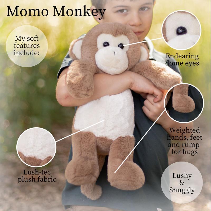 MoMo Monkey 16" Plush - Baby Dill