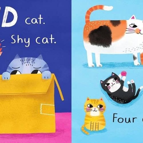 Hi, Cat. Bye, Cat Board Book - Baby Dill