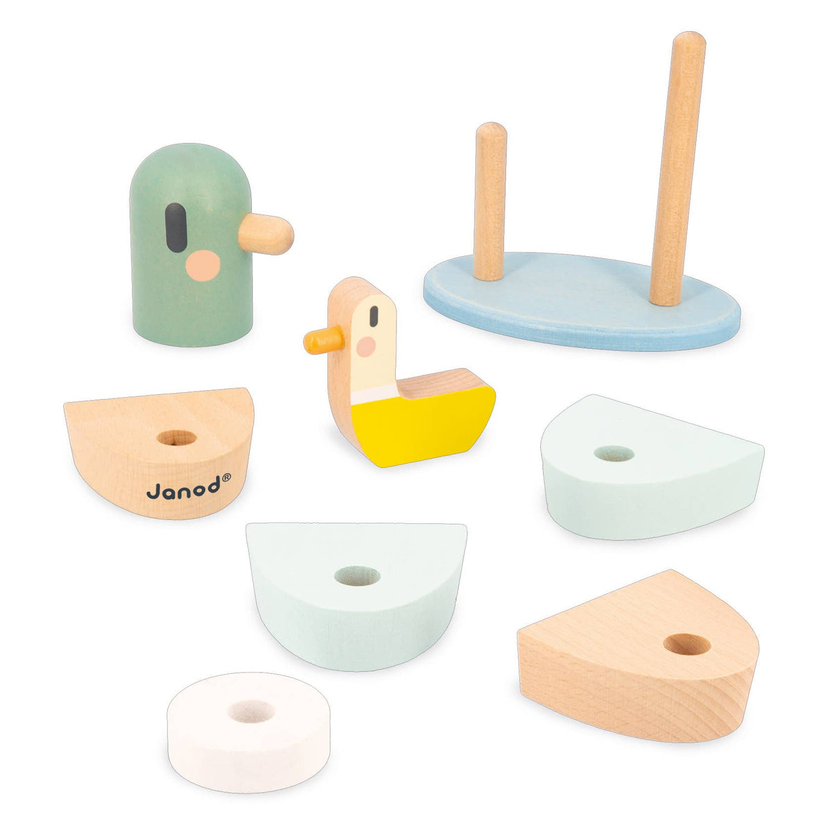 Wood Stackable Ducks Toy