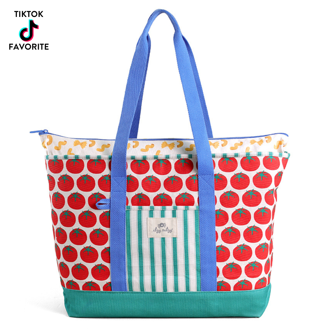 Itzy Ritzy - Itzy Explorer™ Canvas Tote Bag - Baby Dill