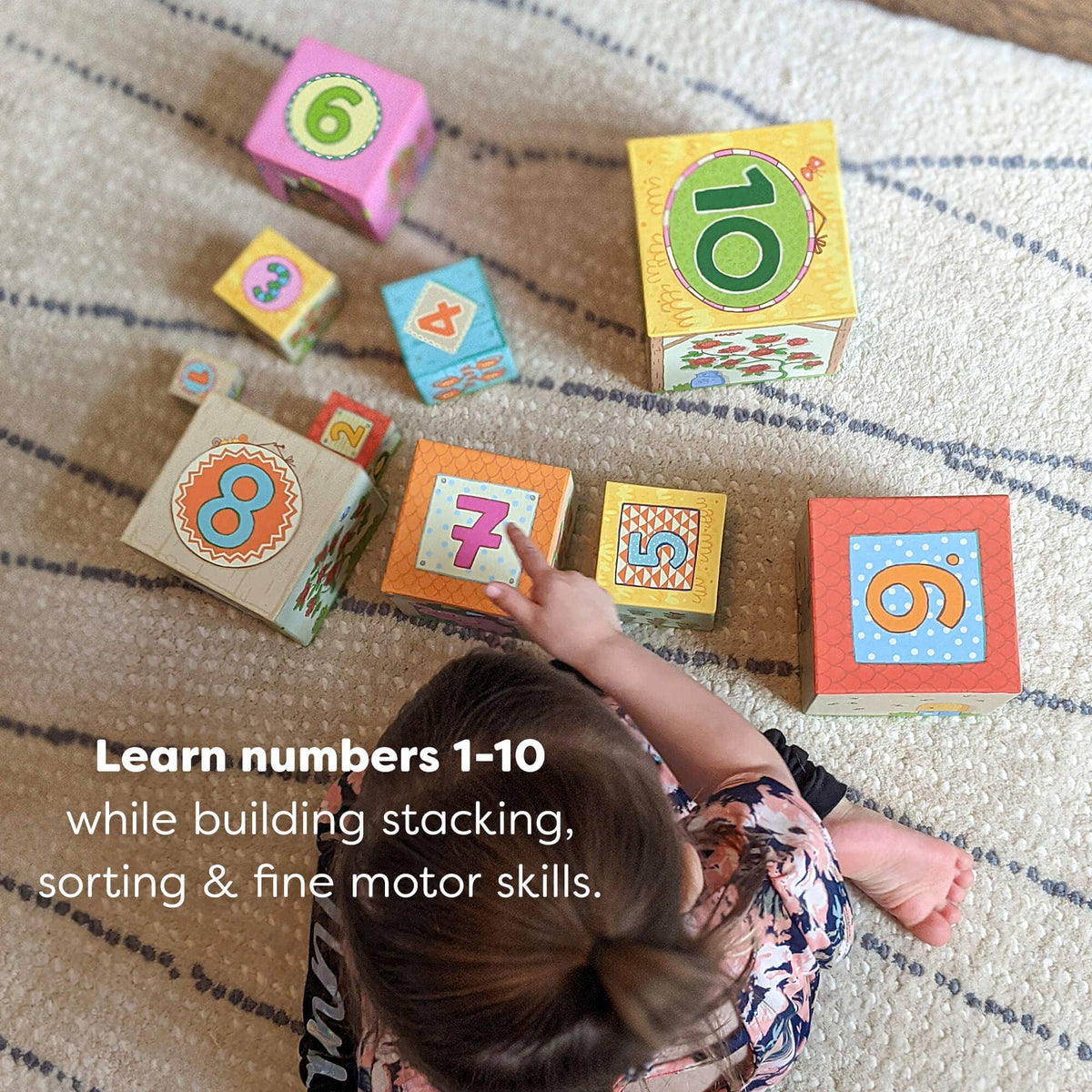 On the Farm Cardboard Stacking & Nesting Cubes - Baby Dill