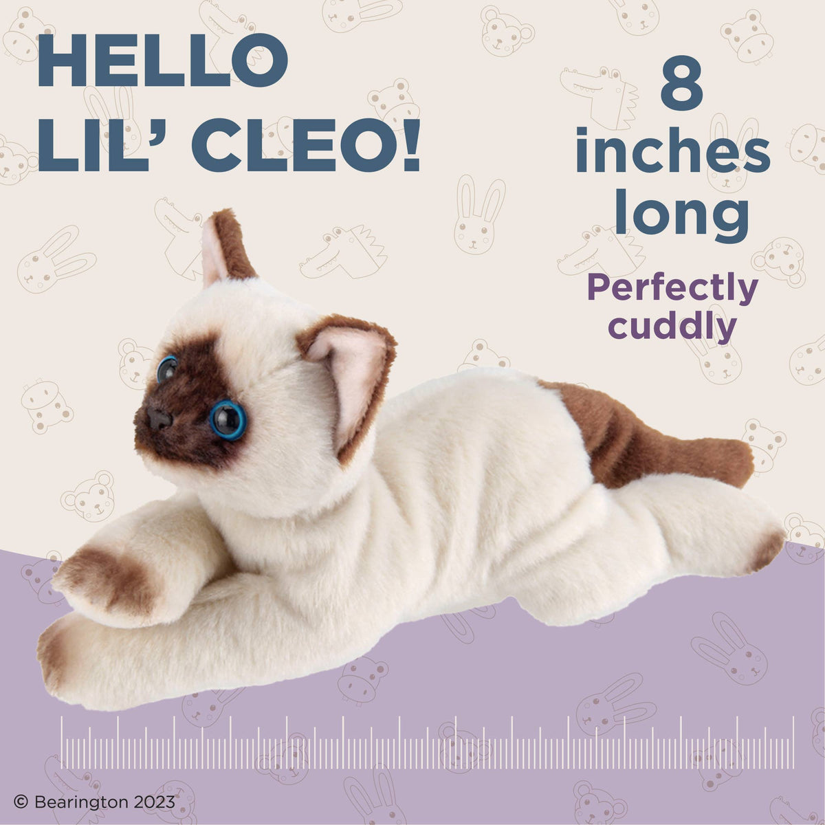 Lil&#39; Cleo the Siamese Kitty Cat Plushie - Baby Dill