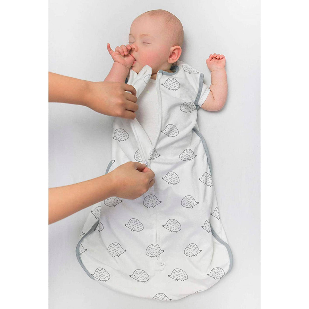 SwaddleDesigns - Muslin Non-Weighted zzZipMe Sack - Peach Blush