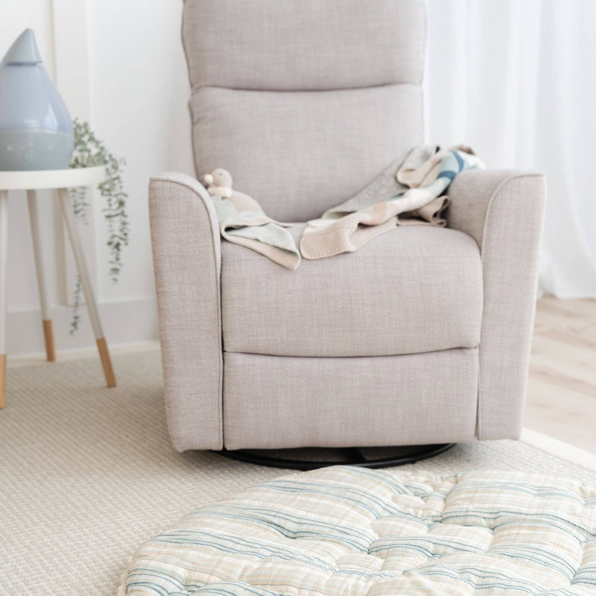 Charlie Farmhouse Quilted Play Mat - Baby Dill