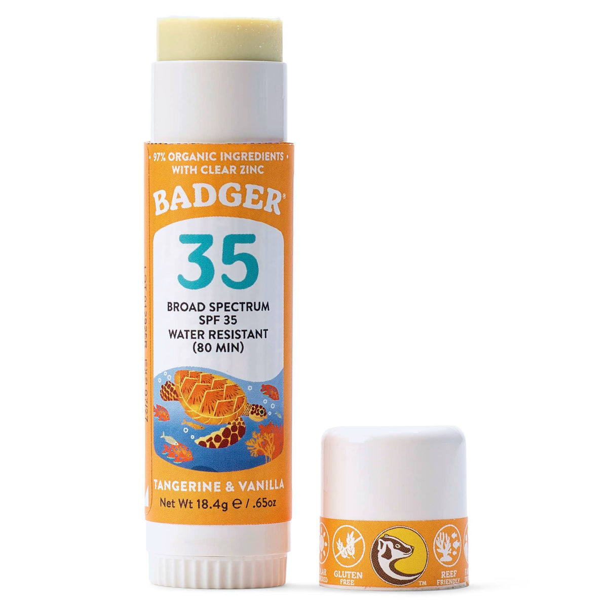 Badger Kids Mineral Sunscreen Face Stick SPF 35 - Baby Dill
