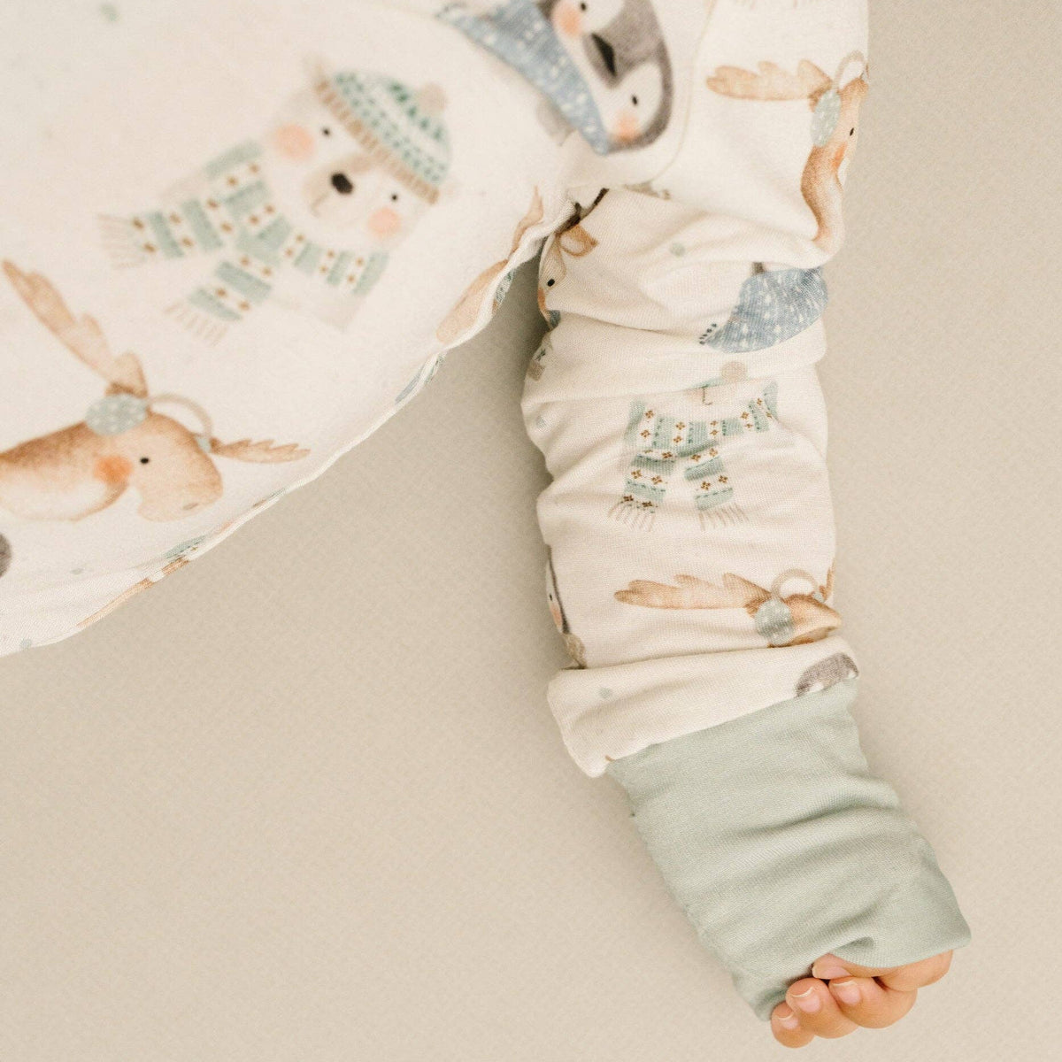 Frosty Friends Double Zip Bamboo Sleeper