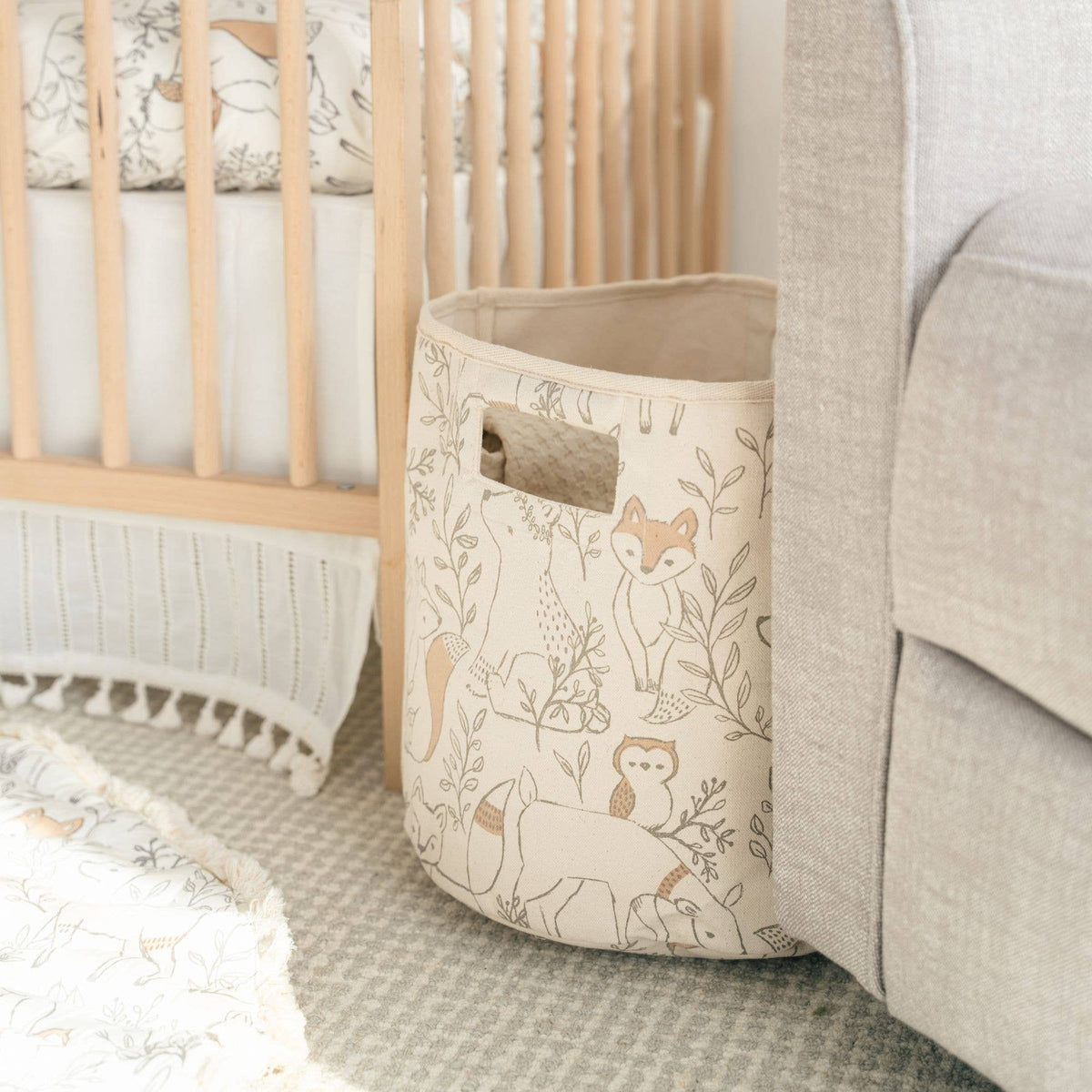 Ezra Storage Bin Woodland - Baby Dill