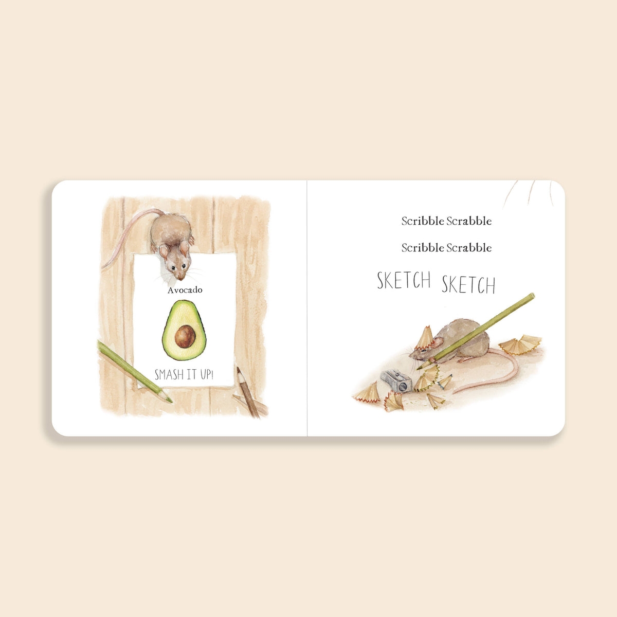 Paige Tate & Co. - Scribble Scrabble: A Board Book of First Words - Baby Dill