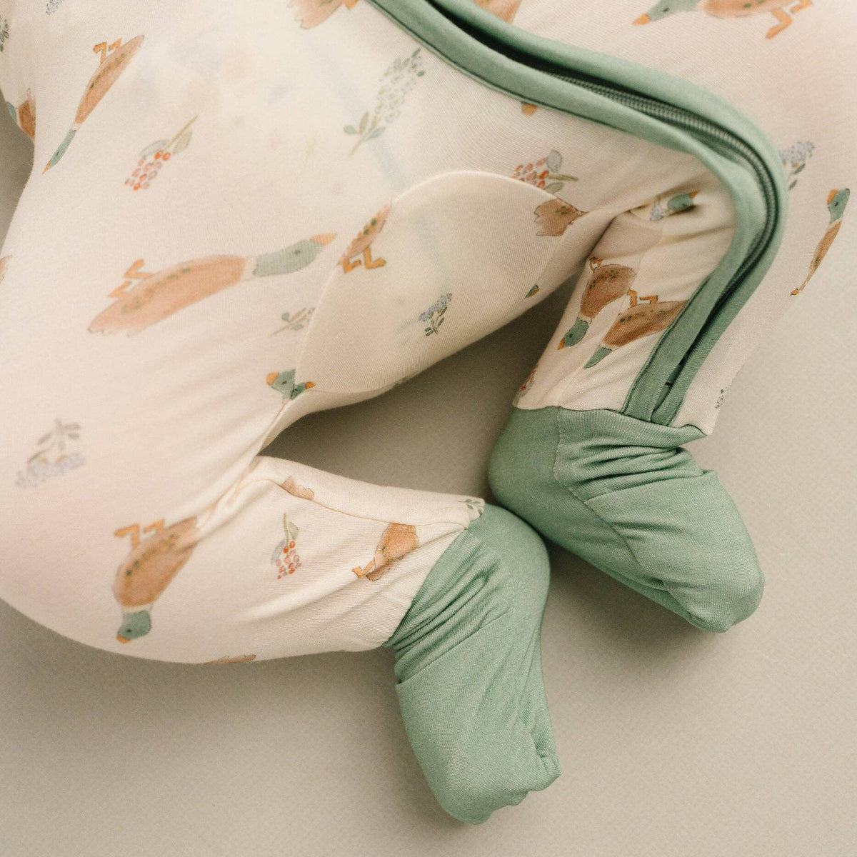 Little Mallard Duck Double Zip Bamboo Sleeper