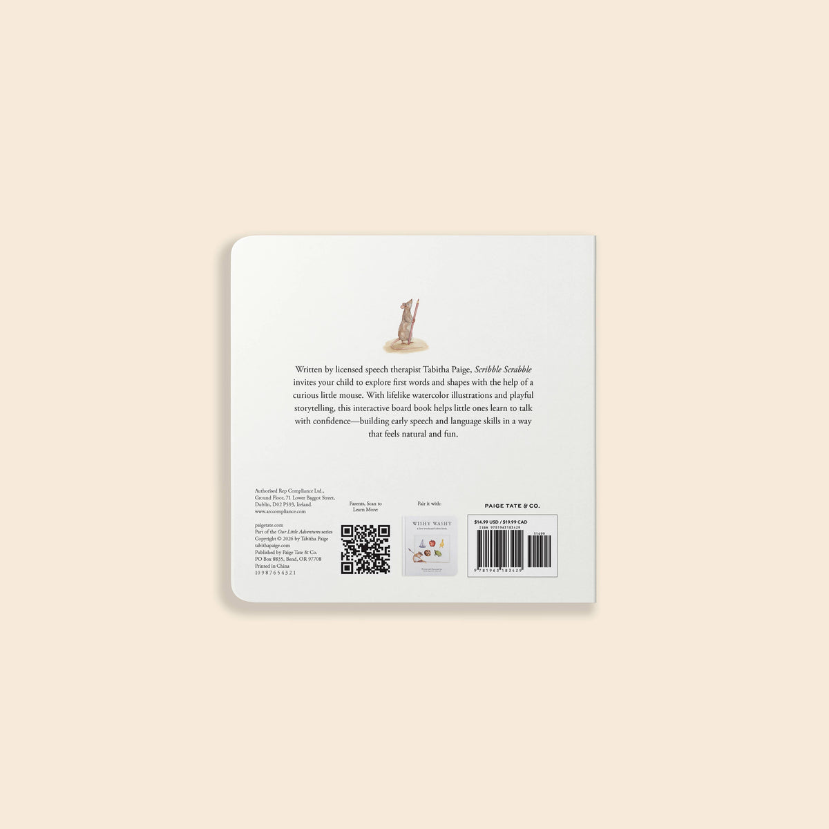 Paige Tate & Co. - Scribble Scrabble: A Board Book of First Words - Baby Dill