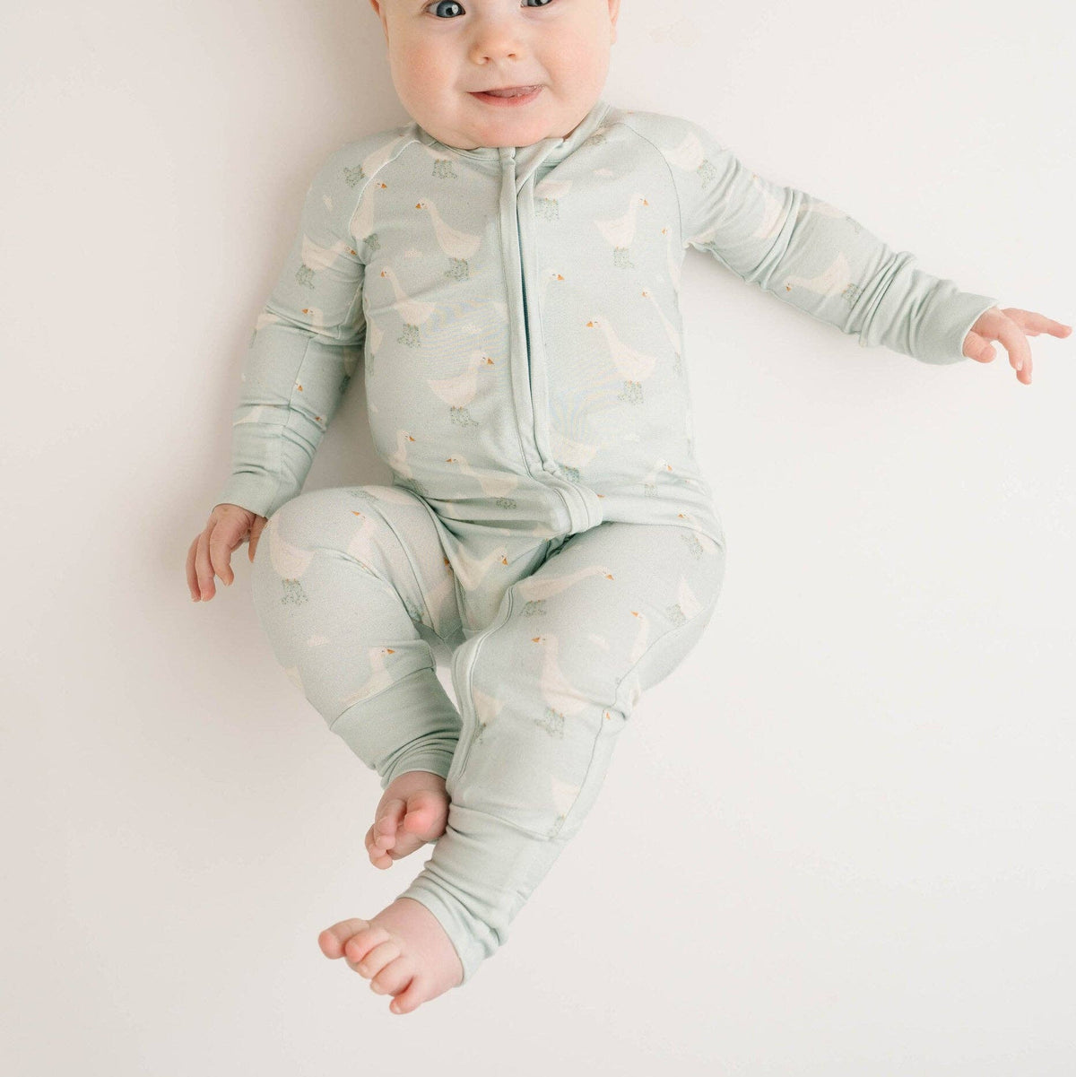 Splash Goose Bamboo Sleeper Double Zipper - Baby Dill