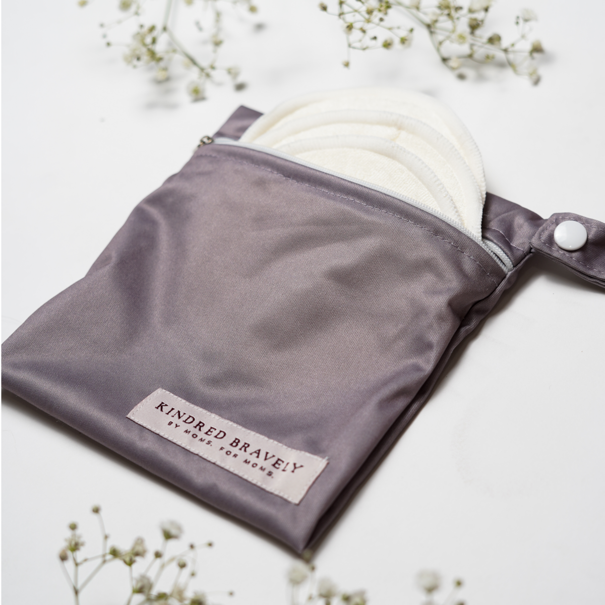 Kindred Bravely - Washable organic Nursing Pads (10-Count) NEW TWILIGHT BAG - Baby Dill