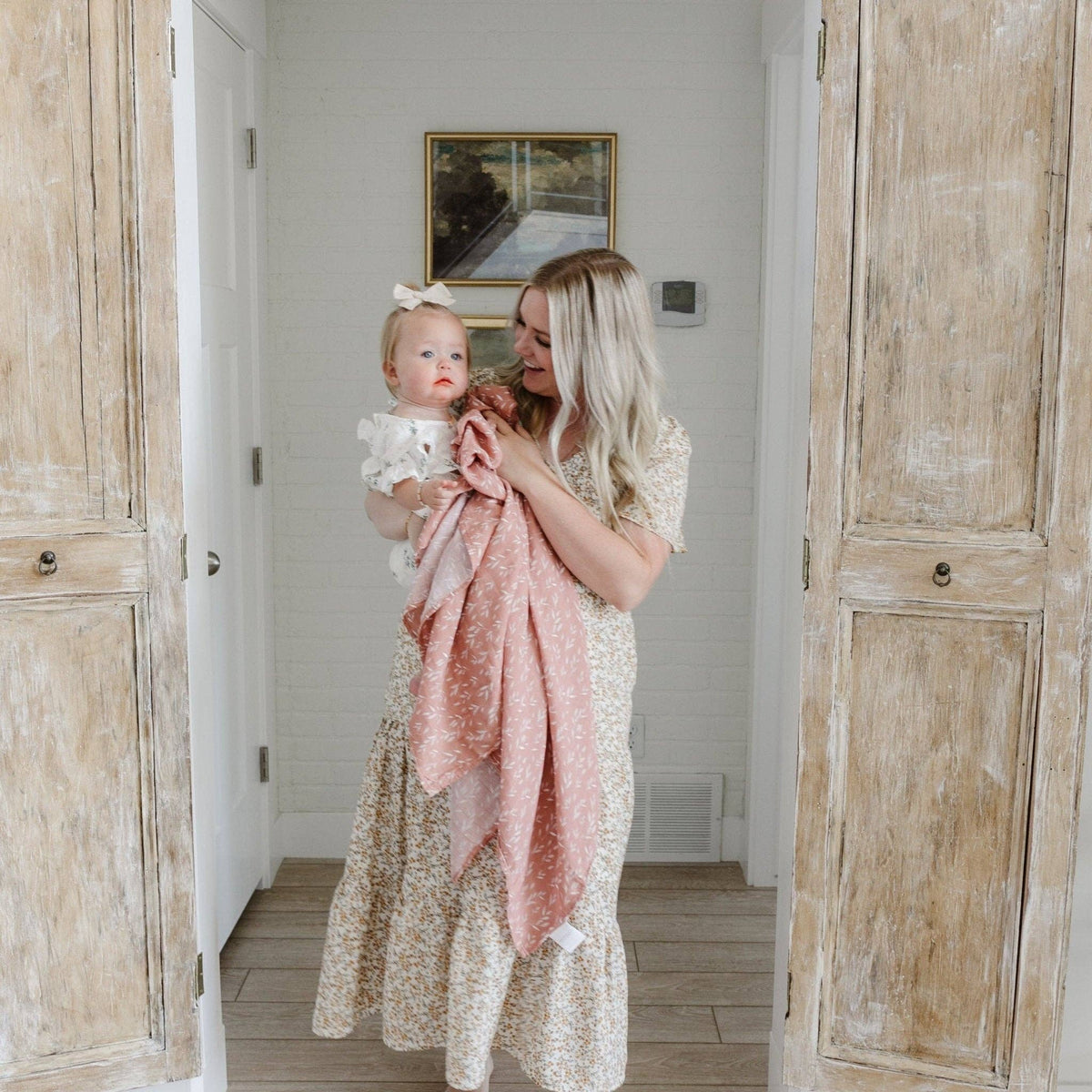 Bamboo Muslin Rayon Swaddle - Baby Dill
