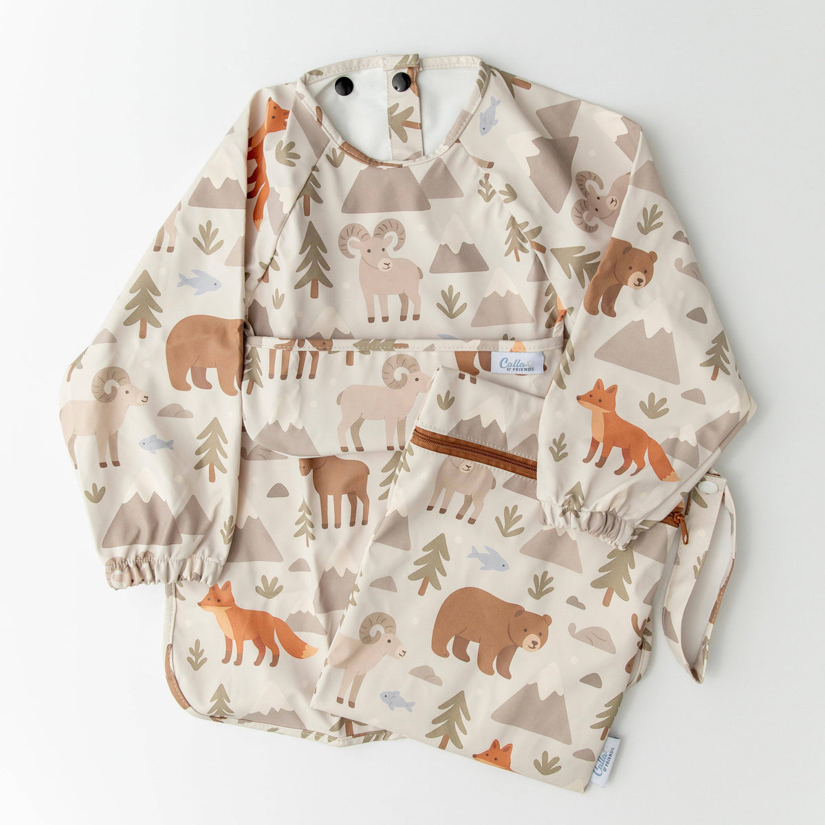 Long Sleeve Bib - Woodland Pines