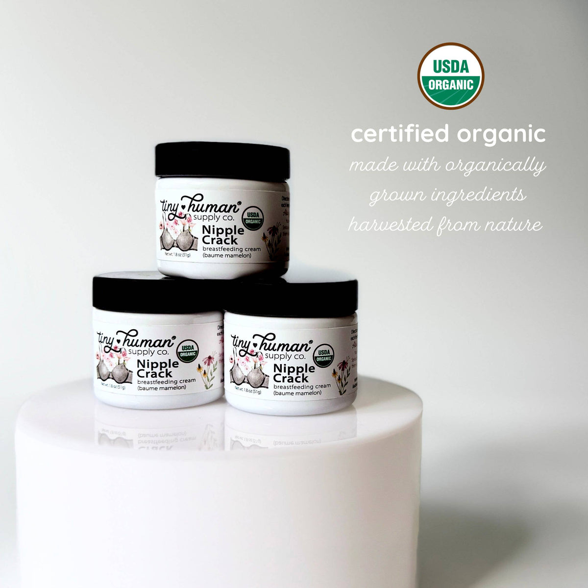 Tiny Human Supply Co. - Nipple Crack™ Organic Nipple Balm 1.8oz - Baby Dill