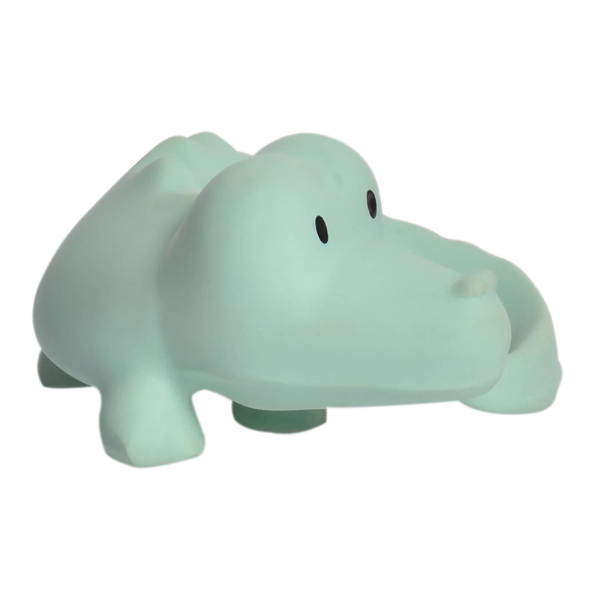Crocodile Natural Organic Rubber Teether, Rattle &amp; Bath Toy
