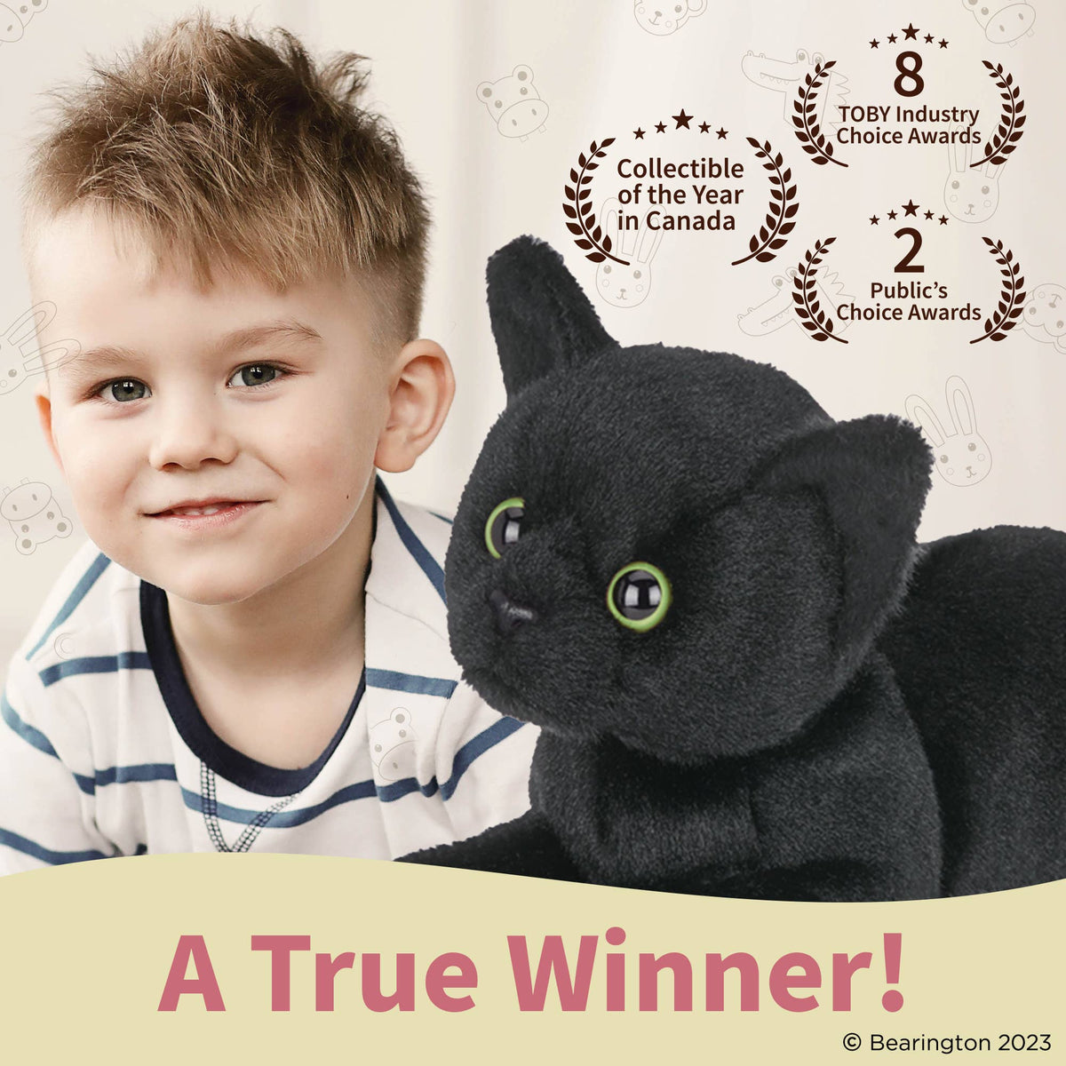 Lil&#39; Jinx the Black Kitty Cat Stuffie - Baby Dill