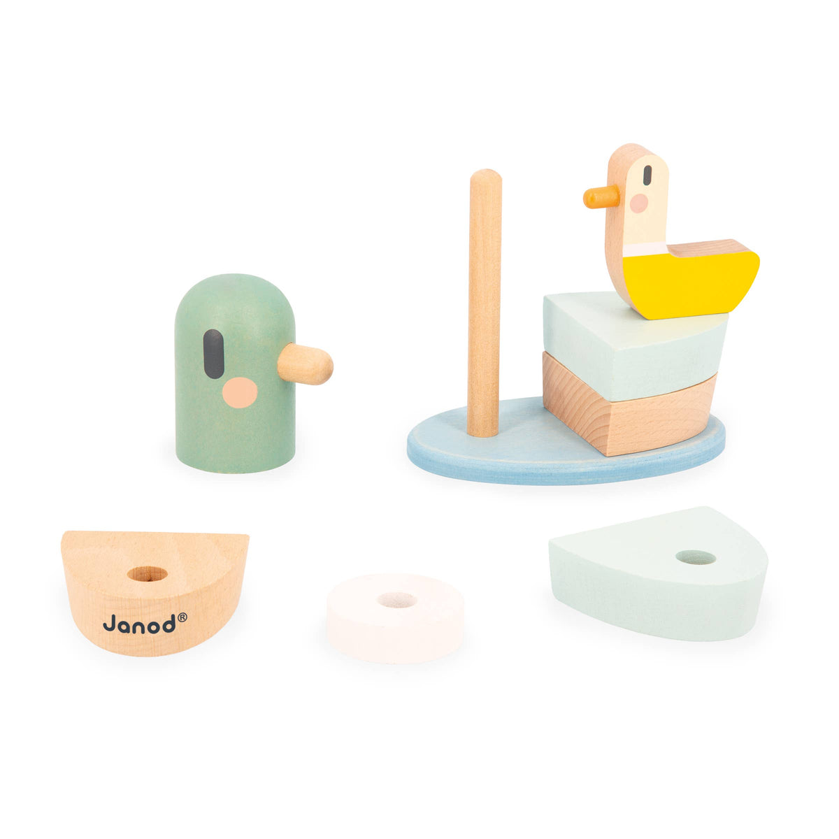 Wood Stackable Ducks Toy