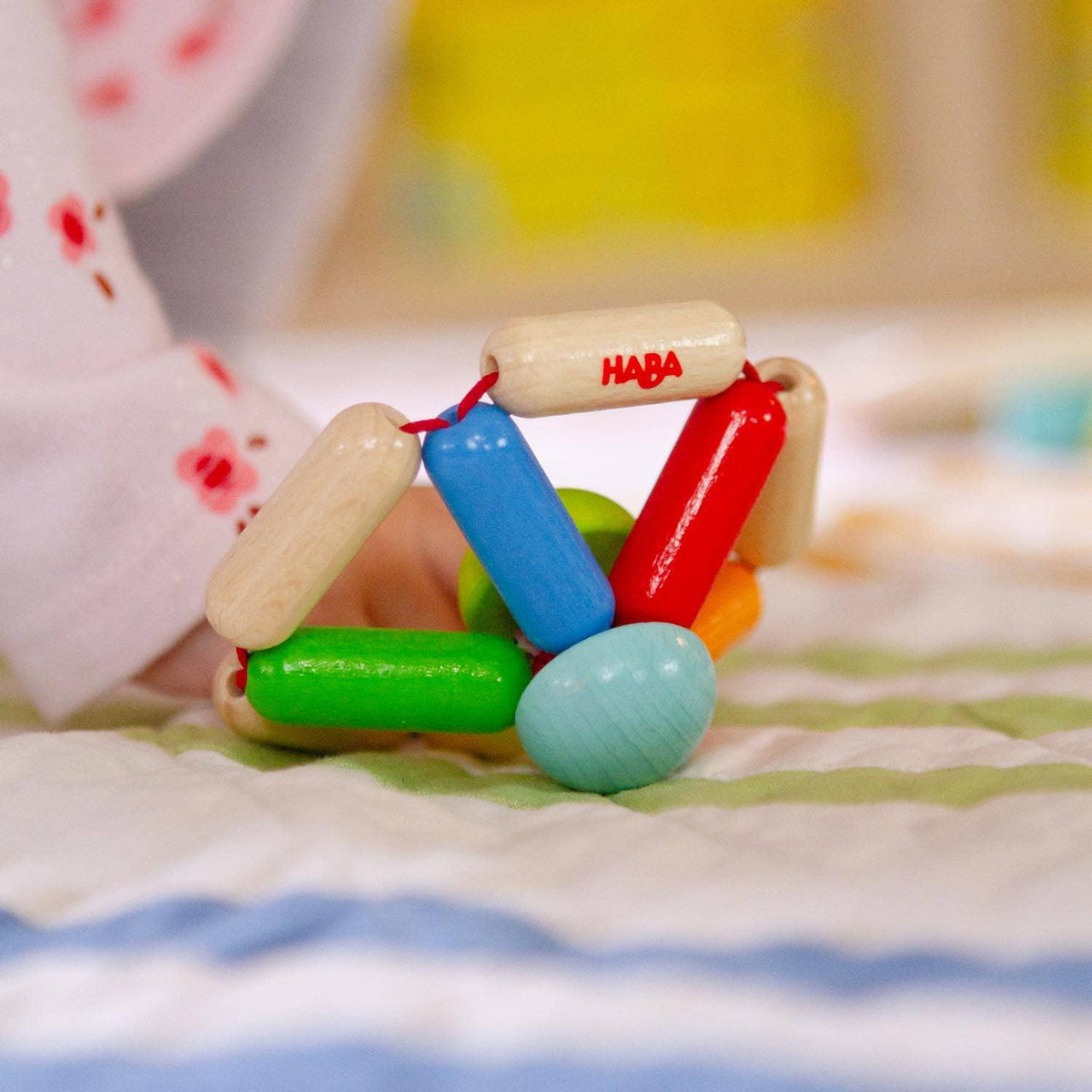 Color Carousel Wooden Baby Rattle - Baby Dill
