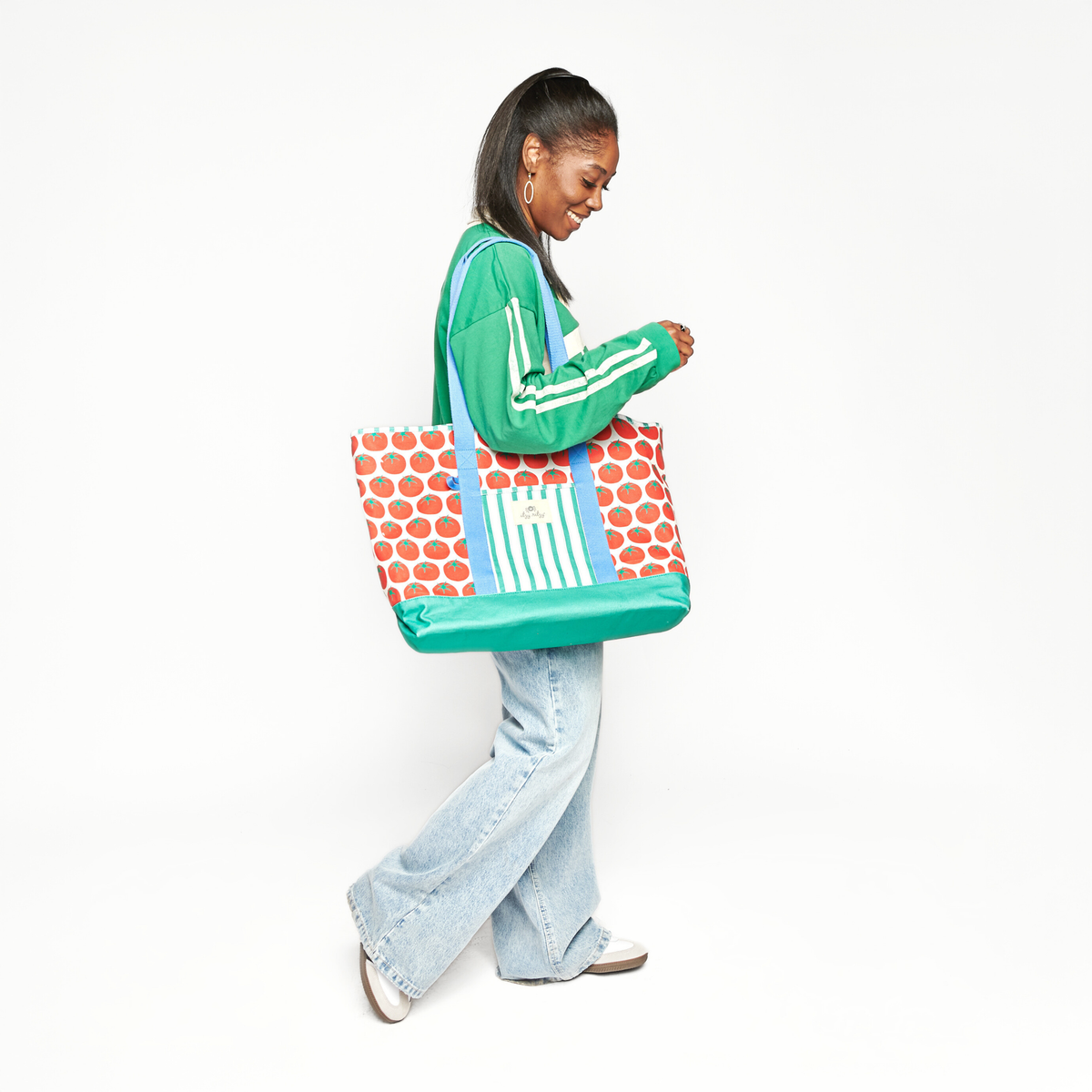 Itzy Ritzy - Itzy Explorer™ Canvas Tote Bag - Baby Dill