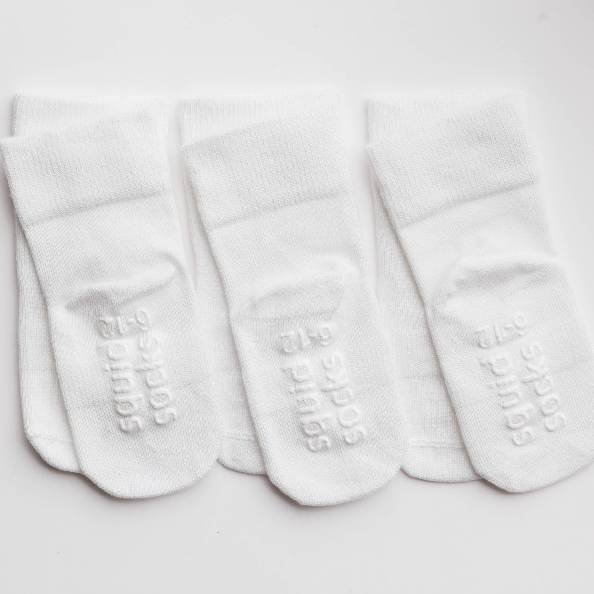 Cloud - White Non-Slip Silicone Grip Baby Socks / Kids Socks