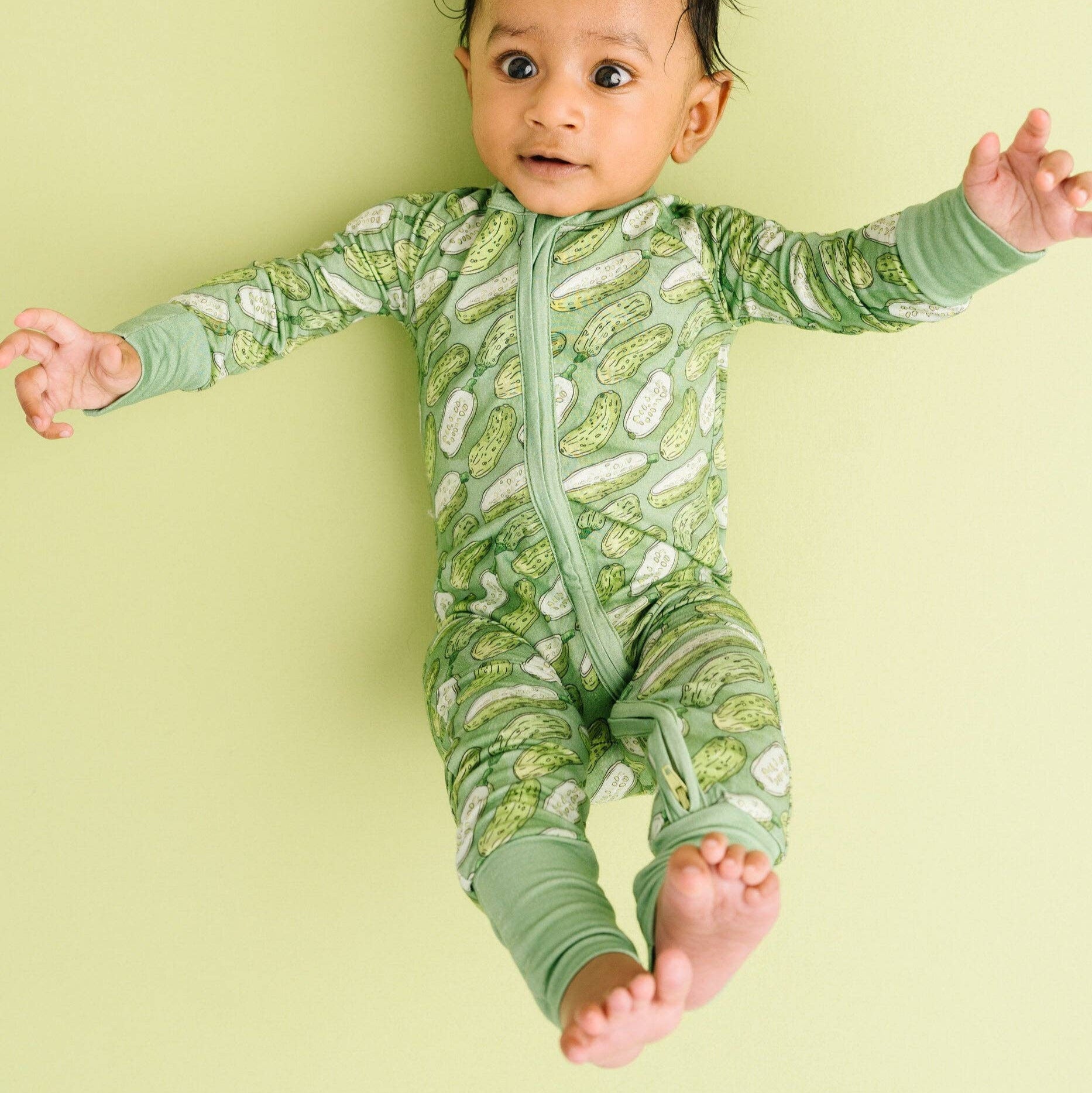 Pickle Bamboo Sleeper - Baby Dill