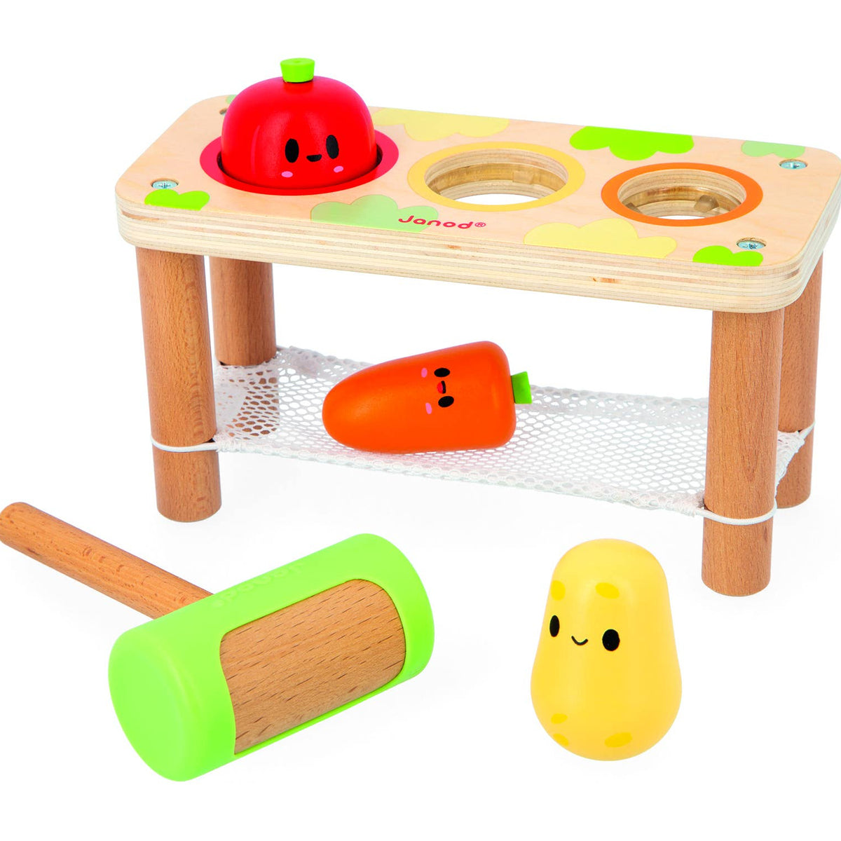 Wooden Hammer Tap Vegetables Toy