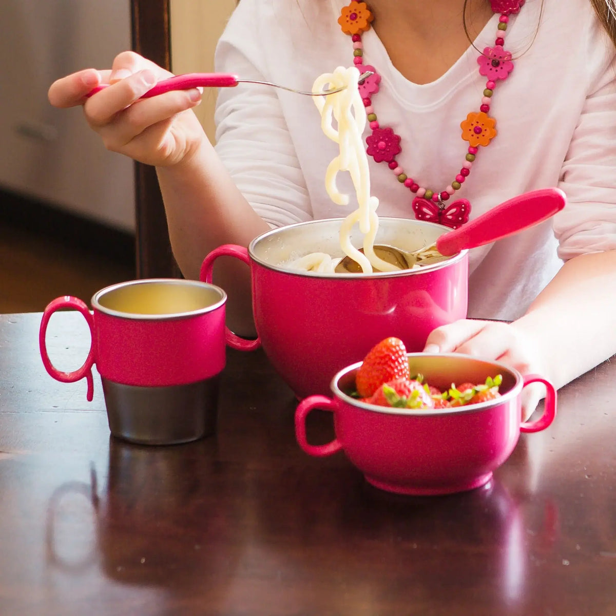 9oz Stainless Steel Toddler Kid Cup w/ Handle -Training Cup